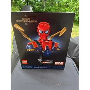 LEGO Marvel Iron Spider-Man Bust 76326 Infinity Saga Building Set 379 Pcs New